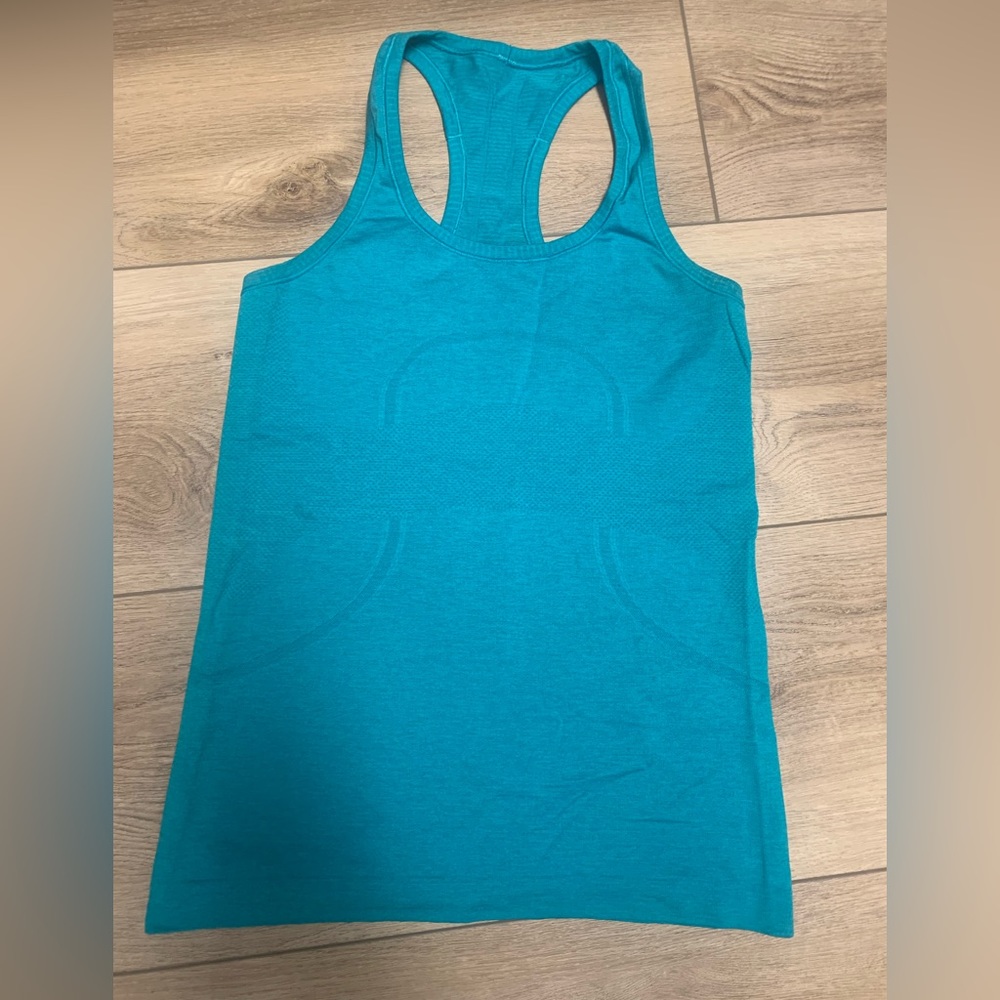 Lululemon Athletica Swiftly Tank Size 6- Turquoise